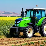 농업 전기자동차 - **Prompt 1: A Serene Turkish Electric Tractor in the Field**
A wide shot of a futuristic, clean,...